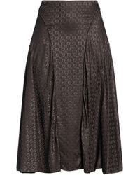 Fendi - Midi Skirt Silk - Lyst
