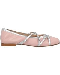 Divine Follie - Ballet Flats Leather, Textile Fibers - Lyst