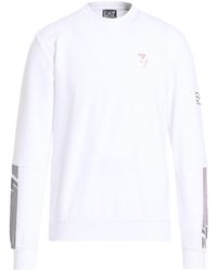 EA7 - Sweatshirt Cotton, Polyester, Elastane - Lyst