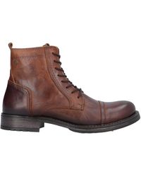 Jack & Jones - Lace Up Leather Boot - Lyst