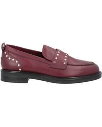 Carmens - Burgundy Loafers Leather - Lyst