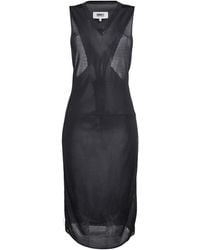 MM6 by Maison Margiela - Midi Dress Viscose - Lyst