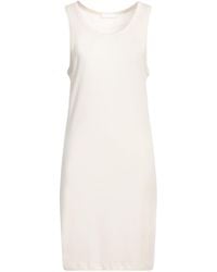 Helmut Lang - Ivory Mini Dress Pima Cotton, Modal - Lyst