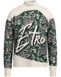 Etro - Jersey With Logo And Paisley Print - Lyst