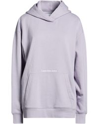 Calvin Klein - Lilac Sweatshirt Cotton, Polyester - Lyst