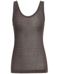 Lemaire - Tank Top Viscose, Silk - Lyst