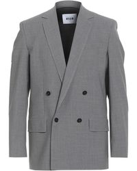 MSGM - Blazer Virgin Wool, Elastane - Lyst