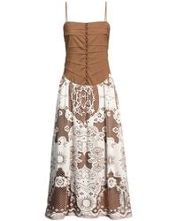 Beatrice B. - Midi Dress Cotton, Polyamide, Polyester - Lyst