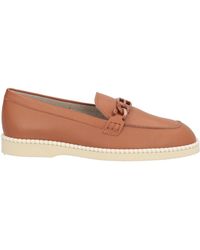 Hogan - Tan Loafers Leather - Lyst