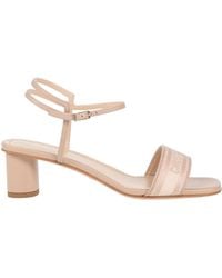 Dior - Blush Sandals Leather, Textile Fibers - Lyst