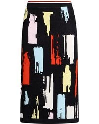 MSGM - Midi Skirt Viscose, Polyester - Lyst