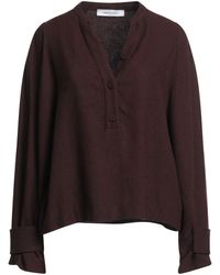 EMMA & GAIA - Burgundy Top Viscose, Wool - Lyst