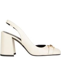 Versace - Cream Pumps Calfskin - Lyst