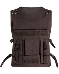 Rick Owens - Vest Polyester, Cotton - Lyst