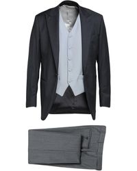 Angelo Nardelli Wolle Anzug in Schwarz für Herren Herren Bekleidung Anzüge Zweiteilige Anzüge 