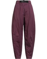 Pinko - Plum Pants Cotton, Elastane - Lyst