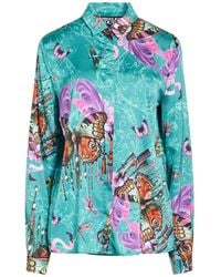 Versace Jeans Couture - Shirt Viscose, Elastane - Lyst