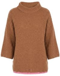 Akep - Camel Turtleneck Merino Wool - Lyst