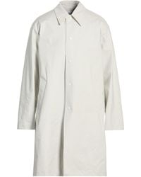 Lardini - Ivory Overcoat & Trench Coat Cotton, Polyurethane, Polyamide, Elastane - Lyst