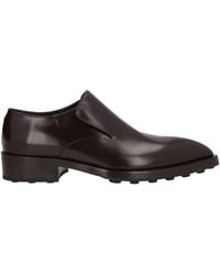 Jil Sander - Burgundy Loafers Leather - Lyst