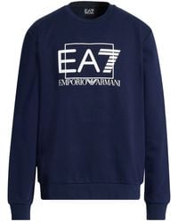 EA7 - Midnight Sweatshirt Cotton - Lyst