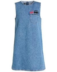 KARL LAGERFELD - Mini Dress Cotton - Lyst