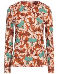 Maliparmi - Rust T-Shirt Viscose, Elastic Fibres - Lyst