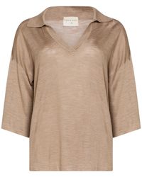 FILIPPO DE LAURENTIIS - Taupe Sweater Silk - Lyst