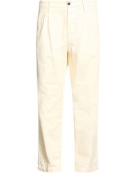 C.P. Company - Cream Pants Cotton - Lyst