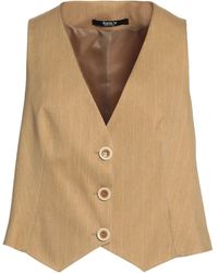 Siste's - Camel Tailored Vest Polyester, Elastane, Viscose - Lyst