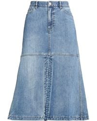 Tibi - Jupe En Jean - Lyst