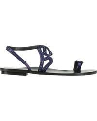 Giorgio Armani - Thong Sandal Textile Fibers - Lyst