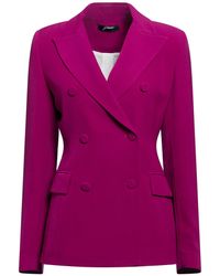 Gattinoni - Blazer Polyester, Elastane, Acetate, Viscose - Lyst