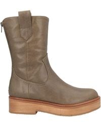 Paloma Barceló - Military Ankle Boots Leather - Lyst