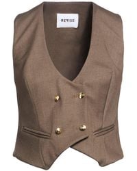 REVISE CONCEPT - Tailored Vest Polyester, Viscose, Elastane - Lyst