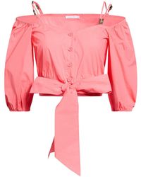 Patrizia Pepe - Coral Shirt Cotton, Polyamide, Elastane - Lyst