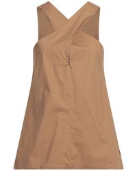 .., merci italia - Khaki Top Cotton, Elastane - Lyst