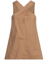 .., merci italia - Khaki Top Cotton, Elastane - Lyst