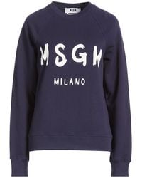 MSGM - Midnight Sweatshirt Cotton - Lyst