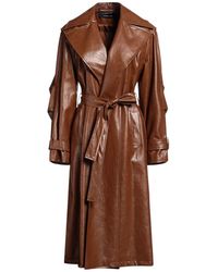FEDERICA TOSI - Overcoat & Trench Coat Polyurethane, Viscose, Polyester, Cotton, Metal - Lyst