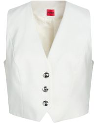 HUGO - Light Tailored Vest Polyester, Viscose, Metallic Fiber, Polyamide, Elastane - Lyst