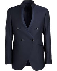Luigi Bianchi - Midnight Blazer Polyester, Virgin Wool, Elastane - Lyst