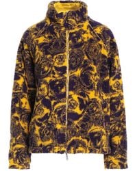 Burberry - Rose-Print Reversible Fleece Jacket - Lyst