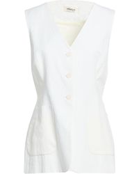 Ottod'Ame - Tailored Vest Polyester, Cotton, Linen - Lyst