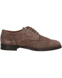 Testoni - Taupe Lace-Up Shoes Calfskin - Lyst
