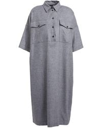 Aspesi - Midi Dress Virgin Wool, Acrylic, Polyamide, Cashmere - Lyst