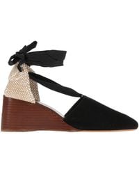 Castañer - Pumps Leather, Textile Fibers - Lyst