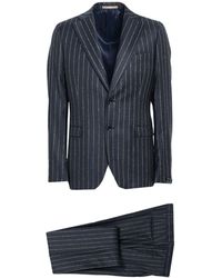 Paoloni - Midnight Suit Wool, Polyester, Polyamide - Lyst