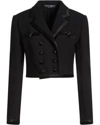 Dolce & Gabbana - Jacket Virgin Wool, Silk, Polyester, Polyamide, Elastane - Lyst