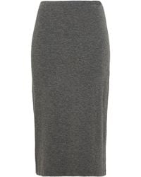 Sportmax - Midi Skirt Viscose, Wool, Elastane - Lyst
